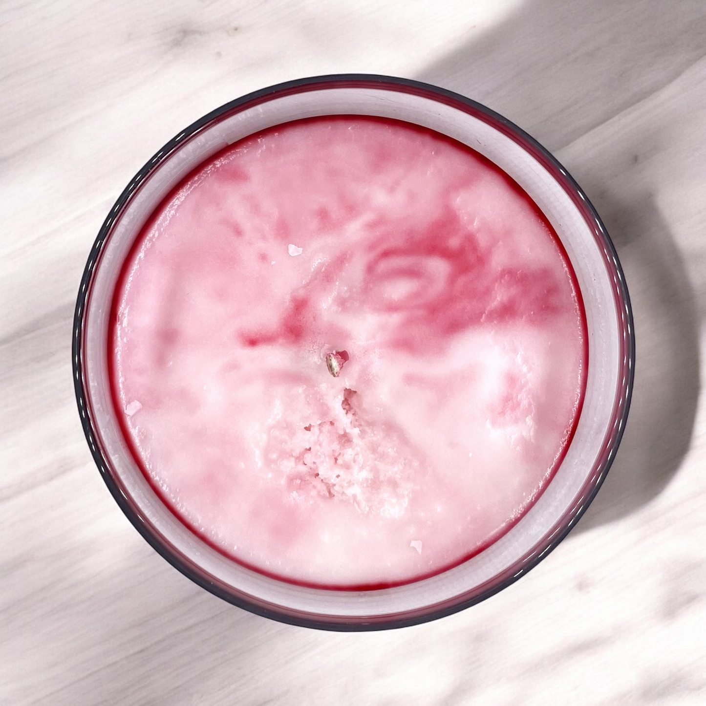 Frosted Peppermint | Holiday Glass Tumbler Jar