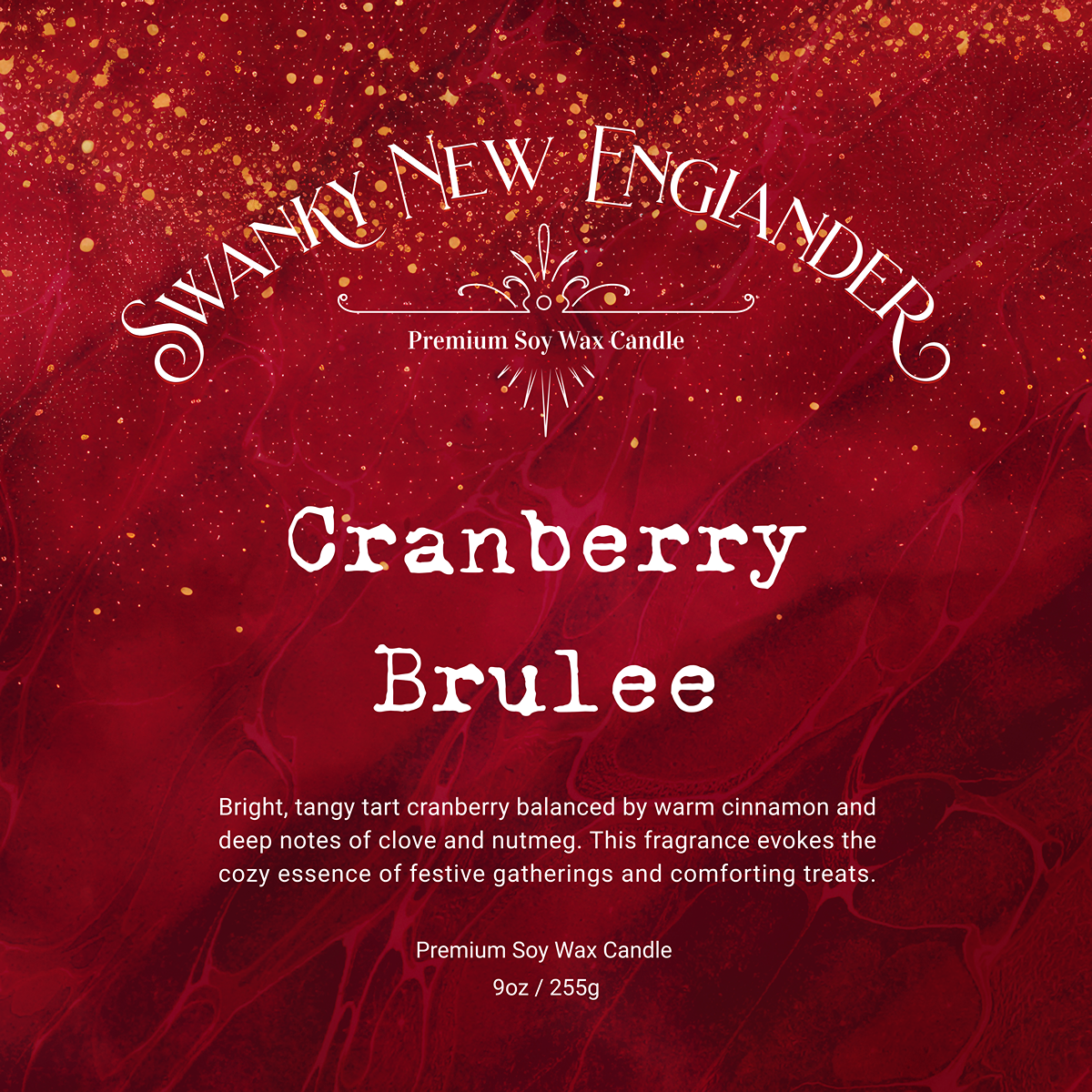 Cranberry Brulee | Holiday Glass Tumbler Jar