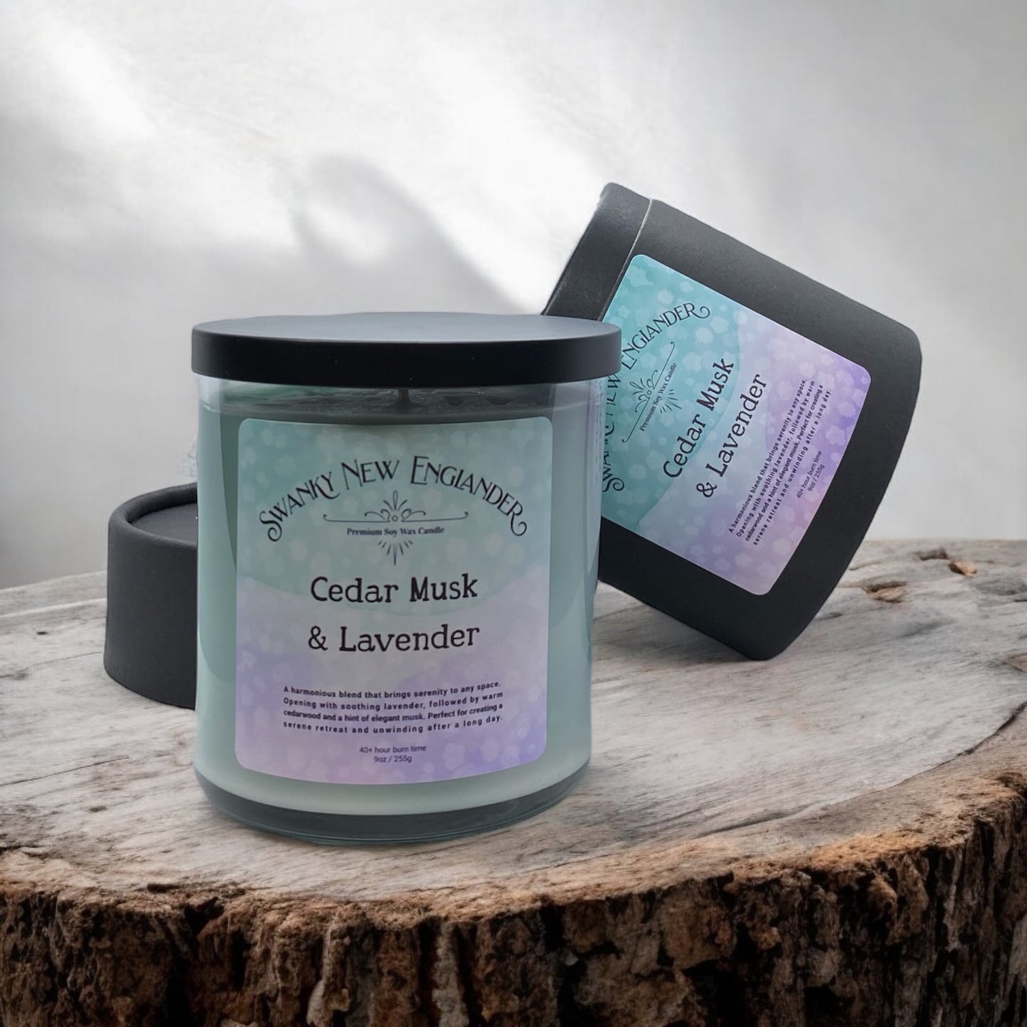 Cedar Musk & Lavender | Color-Drip Candle