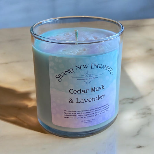 Cedar Musk & Lavender | Color-Drip Candle