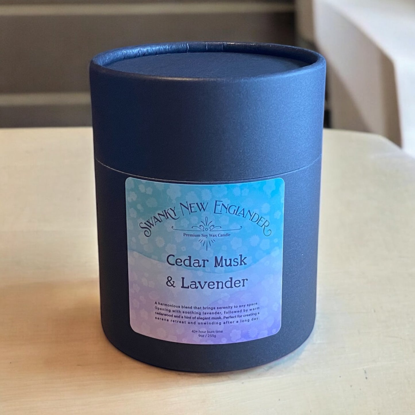 Cedar Musk & Lavender | Color-Drip Candle