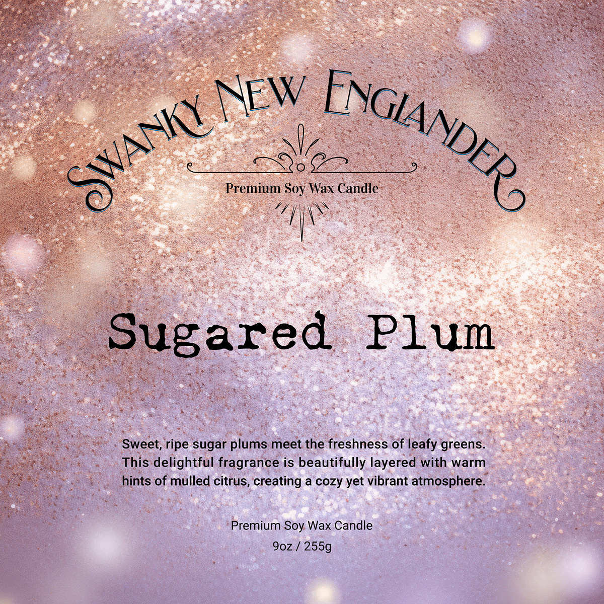 Sugared Plum | Holiday Glass Tumbler Jar