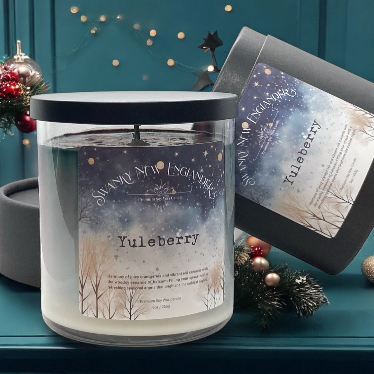 Yuleberry | Holiday Glass Tumbler Jar