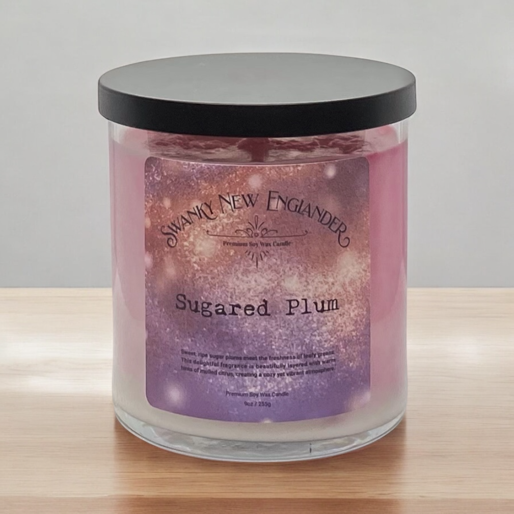 Sugared Plum | Holiday Glass Tumbler Jar