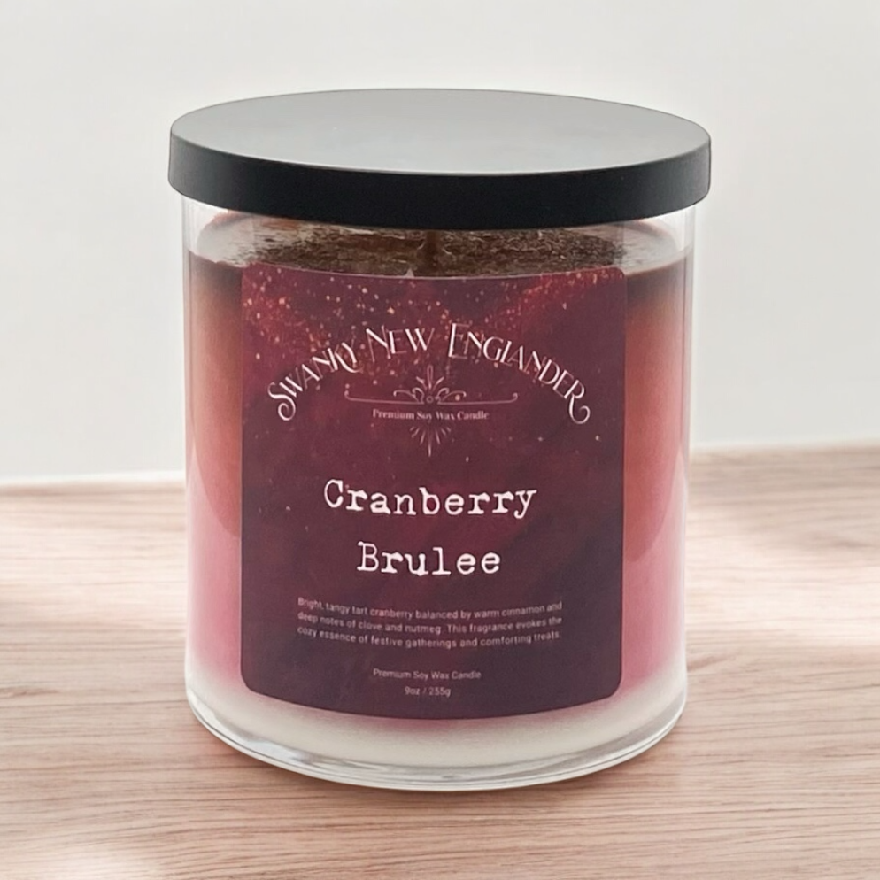 Cranberry Brulee | Holiday Glass Tumbler Jar